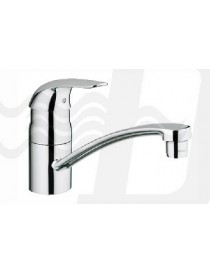 MISCELATORE MONOCOMANDO PER LAVELLO CROMO CON BOCCA GIREVOLE LINEA EUROECO GROHE