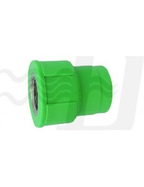 RACCORDO FILETTATO FEMMINA Dm.50x1"1/2 IN POLIPROPILENE DIANHYDRO