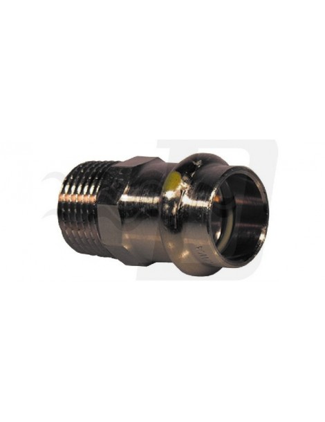 MANICOTTO BRONZO A PRESSARE FEMMINA PER FILETTATO MASCHIO GAS VIEGA DOPPIO 22x1"