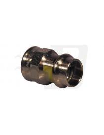 MANICOTTO BRONZO A PRESSARE FEMMINA FILETTATO FEMMINA PER GAS VIEGA DOPPIO 22x1"
