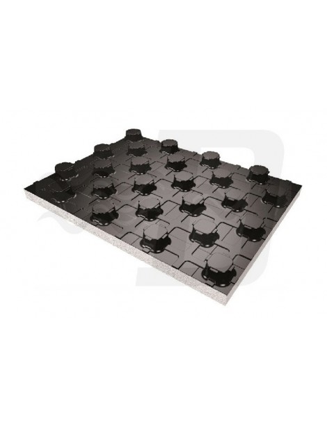 PANNELLO ISOLANTE TERMINALE IN POLISTIRENE SP.30MM 150KPA 1.12m2 RISCALDAMENTO A PAVIMENTO TIEMME