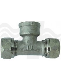 RACCORDO A T FEMMINA 1" x 32 TIEMME PER MULTISTRATO