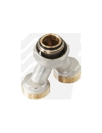 RACCORDO A Y CON GIRELLO E ATTACCHI 3/4X18 G3/4 TIEMME PER MULTISTRATO