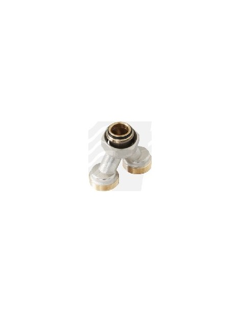 RACCORDO A Y CON GIRELLO E ATTACCHI 3/4X18 G3/4 TIEMME PER MULTISTRATO
