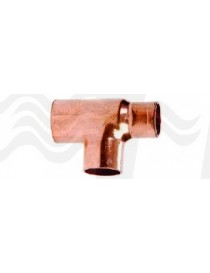 T RIDOTTA RAME FEMMINA 35x35x22 RACCORDI A SALDARE