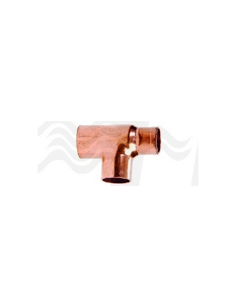 T RIDOTTA RAME FEMMINA 35x35x28 RACCORDI A SALDARE