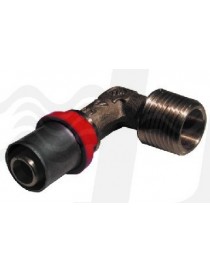 RACCORDO PRESSARE CURVO MASCHIO 2" x 63 PER TUBO MULTISTRATO TIEMME
