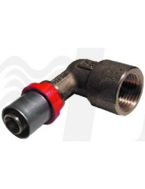 RACCORDO PRESSARE CURVO FEMMINA 1"1/4x40 PER TUBO MULTISTRATO TIEMME