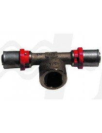 RACCORDO PRESSARE A T FEMMINA 1"x40 PER TUBO MULTISTRATO TIEMME