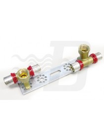 STAFFA E RACCORDI DISASSATI 16x1/2" TIEM PER TUBO MULTISTRATO TIEMME