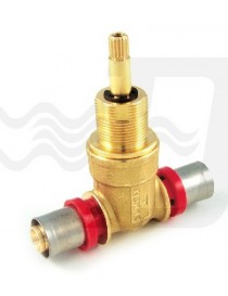 VALVOLA CON VITONE INCASSO 2V. DOPPIO 20 PER TUBO MULTISTRATO TIEMME