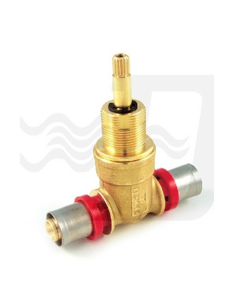 VALVOLA CON VITONE INCASSO 2V. DOPPIO 20 PER TUBO MULTISTRATO TIEMME