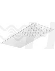 SOFFIONE 1 GETTO RETTANGOLARE .ULTRA PIATTO INOX 50X25x3