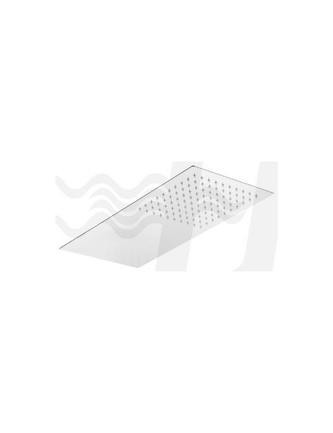 SOFFIONE 1 GETTO RETTANGOLARE .ULTRA PIATTO INOX 50X25x3