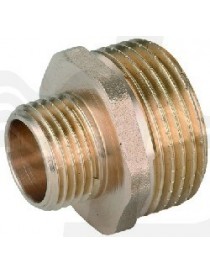 NIPLES DIRITTO RIDOTTO MASCHIO MASCHIO OTTONE GIALLO 2"x1"1/2