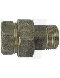 RACCORDO DIRITTO MASCHIO FEMMINA 3PZ OTTONE GIALLO 2"