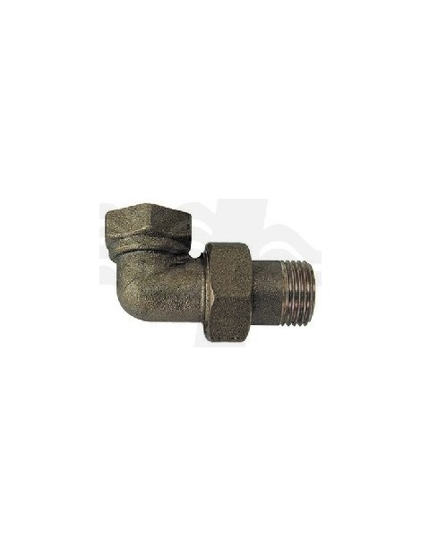 RACCORDO CURVO MASCHIO FEM 3PZ OTTONE GIALLO 1"
