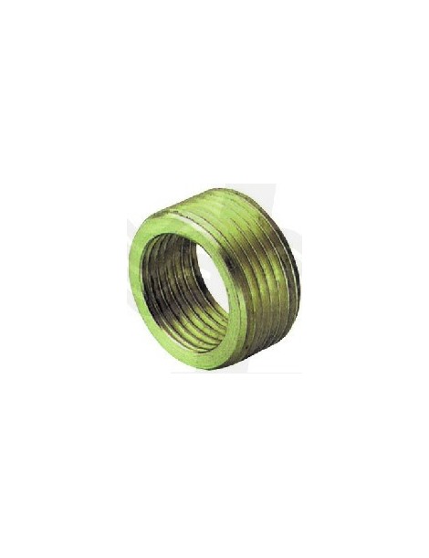 RIDUZIONE MASCHIO FEMMINA TUTTA FILETTATO OTTONE GIALLO 1/2x3/8
