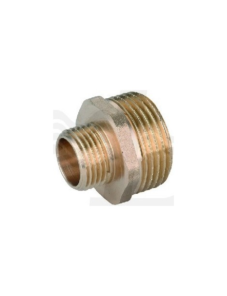 NIPPLES DIRITTO RIDOTTO MASCHIO M OTTONE GIALLO 3"X2"IBP