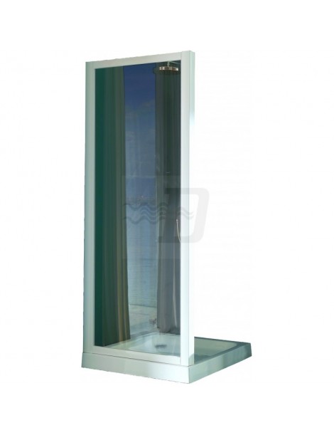 PARETE FISSA CROMATO LUCIDO VETRO STAMPATO 3MM
