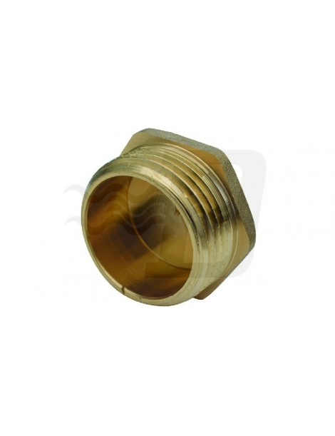 TAPPO MASCHIO OTTONE GIALLO IBP 3/8"