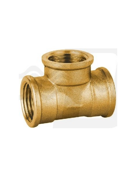 TEE FEMMINA FEMMINA IN OTTONE GIALLO 2" PESANTE IBP