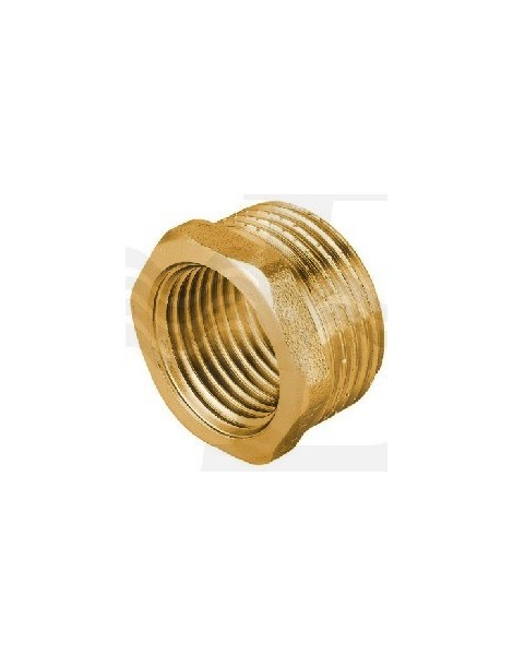 RIDUZIONE MASCHIO FEMMINA OTTONE GIALLO 1/2x3/8 PESANTE IBP
