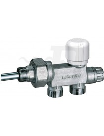 VALVOLA MONOTUBO TERMOSTATIZZABILE CROMATA SX 1" DOPPIO 12 FAR