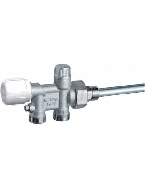 VALVOLA MONO-BITUBO TERMOSTATIZZABILE CROMATA 1/2" FAR