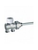 VALVOLA MONOSTILE MANUALE CROMATO DOPPIO 1" x 14 DX