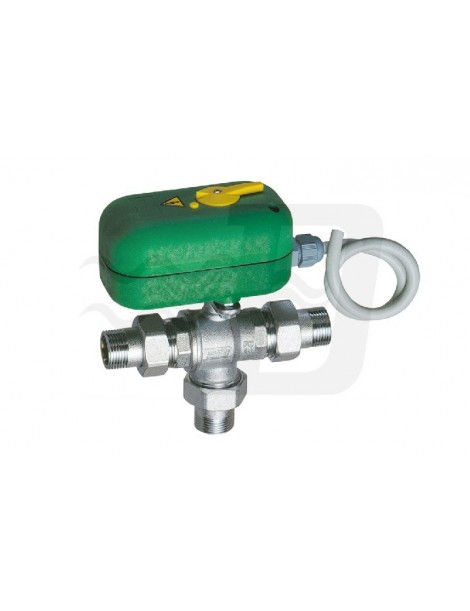 VALVOLA DI ZONA 3 VIE MASCHIO MASCHIO  1"x40 secondi MOTORIZZATA CON BOCCHETTONE FAR