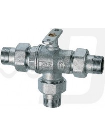 VALVOLA DI ZONA A 3 VIE MOTORIZZABILE CON SFERA BY PASS  3/4" FAR