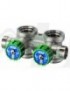 COLLETTORE COMPLANARE CON VALVOLA CROMATE DX 3/4 FAR
