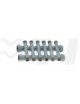 COLLETTORE COMPLANARE 8x8 VIE 1" x 1/2 SF