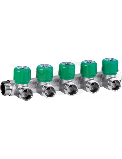 COLLETTORE 5 DERIVAZIONI MASCHIO FEM 3/4REGOLABILE SF