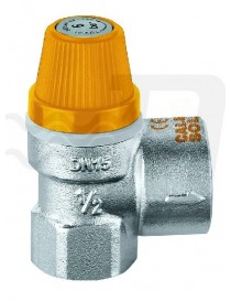VALVOLA DI SICUREZZA PER IMPIANTI SOLARI 1/2"x3/4" 6 BAR CALEFFI