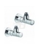 VALVOLA + DETENTORE A SQUADRA TERMOSTATIZZABILE 1/2" CROMO CALEFFI