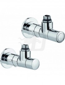 VALVOLA + DETENTORE A SQUADRA TERMOSTATIZZABILE 1/2" CROMO CALEFFI