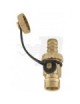 RUBINETTO SCARICO CALDAIA CON PORTAGOMME E TAPPO 1/2"