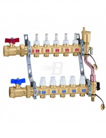 COLLETTORE PREMONTATO 1" 1/4F x 6 ATTACCO 3/4M CALEFFI