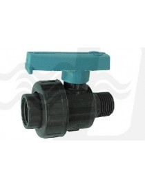 VALVOLA CON ATTACCHI FILETTATI MASCHIO FEM CORPO CORTO 2" POLIETILENE PLASSON