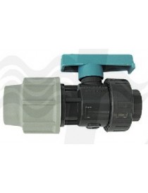 VALVOLA CON UN ATTACCO A COMPRESSIONE UNO FILETTATO FEMMINA 11/4x40 POLIETILENE PLASSON