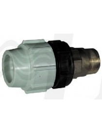 RACCORDO MASCHIO DI TRANSAZIONE OTTONE 1"x32 POLIETILENE PLASSON