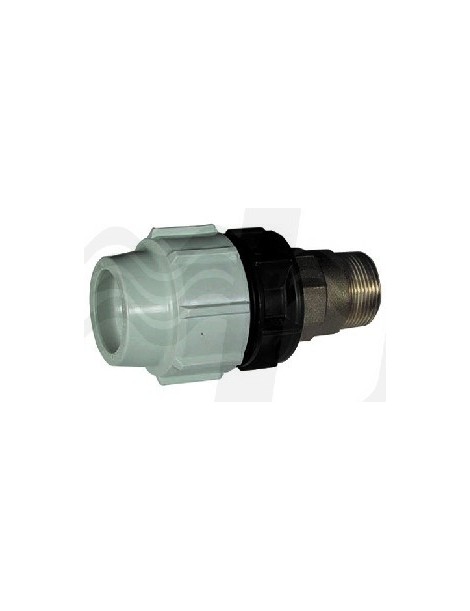 RACCORDO MASCHIO DI TRANSAZIONE OTTONE 2"x63 POLIETILENE PLASSON