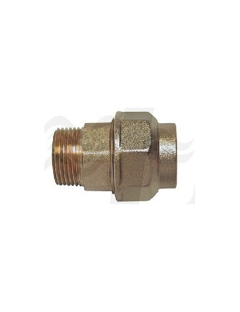 RACCORDO DIRITTO MASCHIO OTTONE 63x2" PER POLIETILENE
