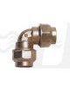 RACCORDO A GOMITO UGUALI OTTONE Dm.40 PER POLIETILENE