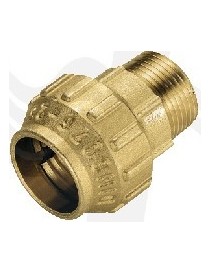 RACCORDO DIRITTO MASCHIO OTTONE TIEMME 2"X63 PER POLIETILENE
