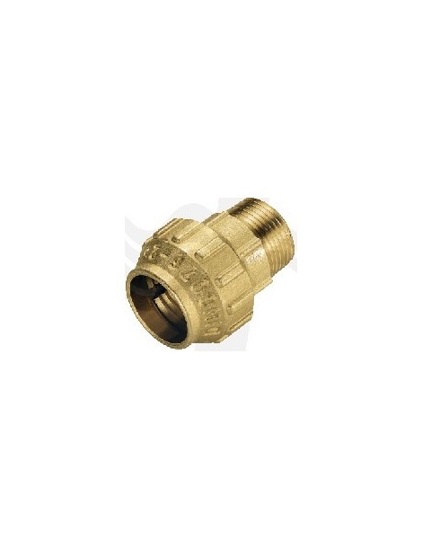 RACCORDO DIRITTO MASCHIO OTTONE TIEMME 2"X63 PER POLIETILENE