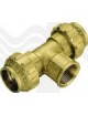 RACCORDO A TEE FEMMINA OTTONE TIEMME 2"X63 PER POLIETILENE