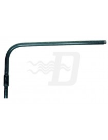 RACCORDO CURVO TRAN RIVESTITO FEMMINA ILET.D.63x2 GAS